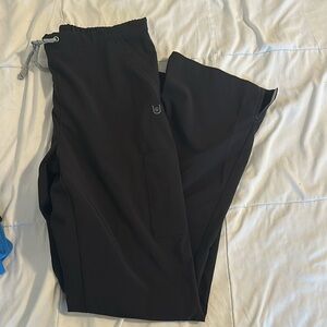 Urbane black scrub bottoms